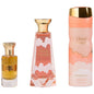 Khadlaj Cloud Candy for Unisex 3 Piece Gift Set (3.4 Ounce, Eau De Parfum Spray + 6.8 Ounce, Perfumed Body Spray + 0.34 Ounce, Eau De Parfum Travel Spray)