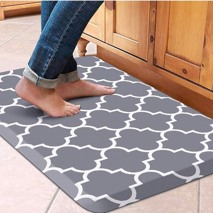 Kitchen Mat Cushioned Anti-Fatigue Kitchen Rug,17.3"X 28",Non Slip Waterproof Kitchen Mats and Rugs Heavy Duty PVC Ergonomic Comfort Mat for Kitchen, Floor Home, Office, Sink, Laundry