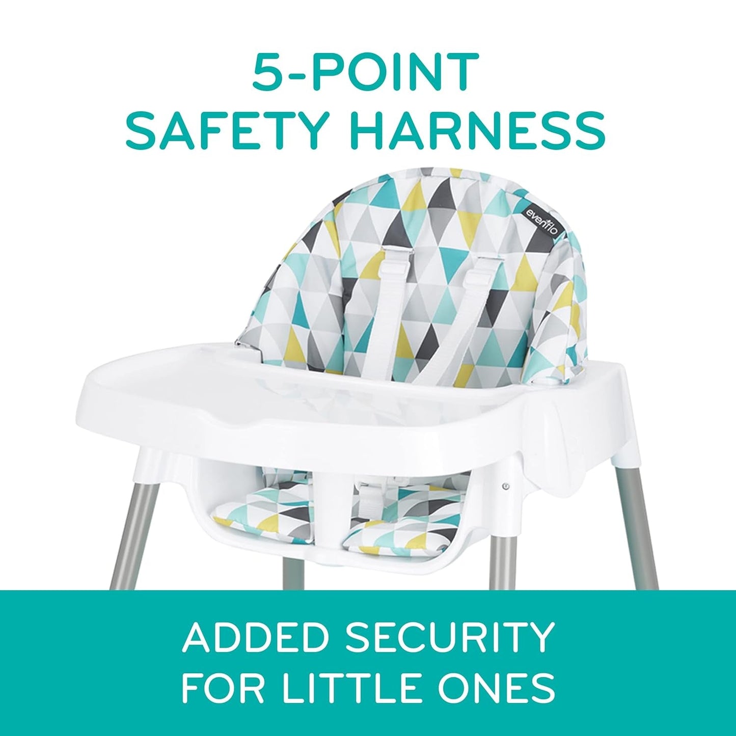 Evenflo Eat and Grow 4-In-1 Convertible High Chair (Pop Star White)