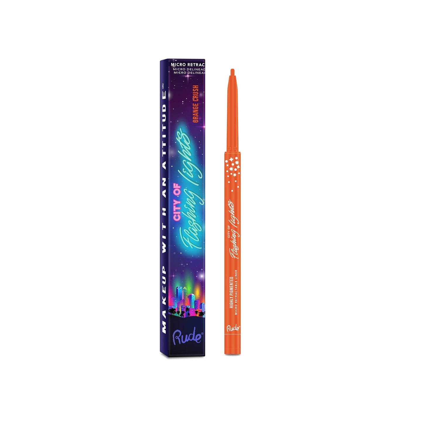 RUDE City of Flashing Lights Micro Retractable Liner