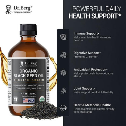 Organic Black Seed Oil - 4 Fl Oz