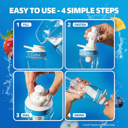 Cirkul Gosip Flavored Water, Makes 36 Energy Drinks. No Sugar, 0 Calories. Flavored Water for Everyday Energy. with Caffeine & B-Vitamins (Black Cherry, Blue Raspberry, Strawberry Watermelon)