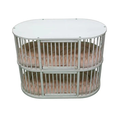 Lotus Pet Design Cat & Dog Crate Bed in Distressed White