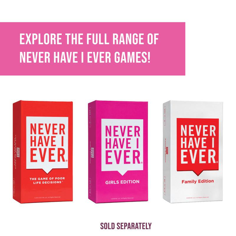 Never Have I Ever - the Ultimate Party Game for Bachelorette Parties, Ladies’ Nights, Girlfriends’ Game Nights, and Social Gatherings | Paddles Included | Intended for Mature Adult Women Ages 17+