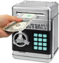 HUSAN Piggy Bank for Kids, Electronic Password Code Money Bank ATM Bank Box Coin Bank for Children Boys and Girls (Black)