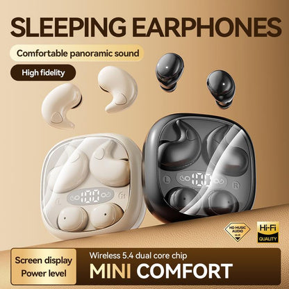 CHENRUIDA M126 Mini Invisible Bluetooth Earbuds (Two Pairs) - Comfortable Sleep Earphones with Active Noise Cancellation, Long Battery Life, Suitable for Side Sleepers, Painless for Extended Wear, High-Definition Sound Quality