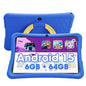 10.1 Inch Android 15 Kids Tablets 2025,6GB RAM + 64GB Rom,Parent Control Kids Education Children Tablet with Wifi,Kid-Proof Case,Blue