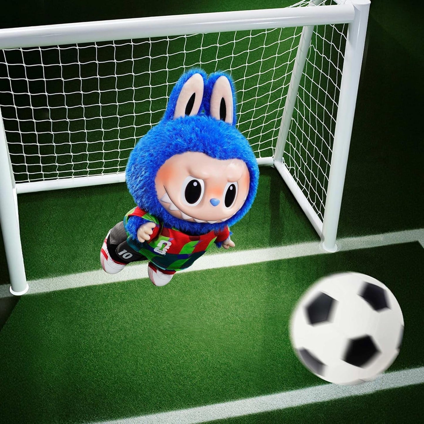 POP MART the Monsters × FIFA Series - Catch the Win Vinyl Plush Doll, Big Labubu with FIFA World Cup 2026 Clothes, Gift for Sports Fans, Teenagers, Adults, 14.96 Inches Height