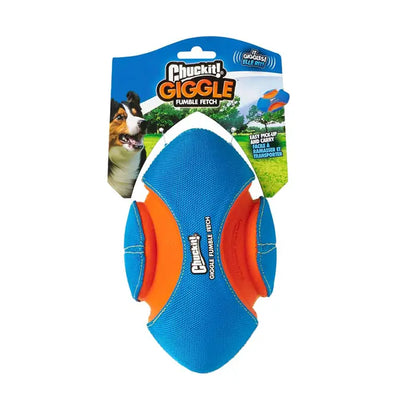Chuckit Giggle Fumble Fetch Squeaky Dog Toy for Active Play