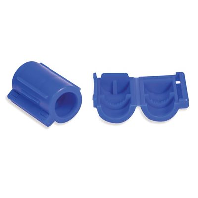 Blue Tamper-Resistant Add-Port Caps (100 Count)