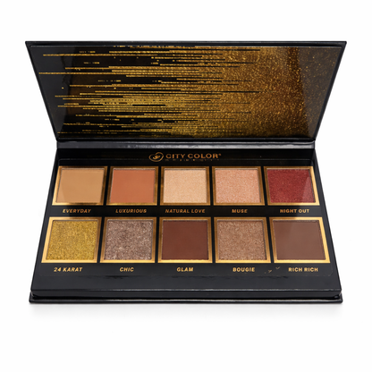 Rich Glam 10 Shade Eyeshadow