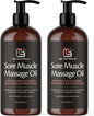 Firming Body Massage Oil with Collagen & Stem Cell – Helps Smooth the Appearance of Cellulite & Improve Skin Texture – Refreshing Aromatherapy Body Oil for Legs & Full Body – 16 Fl Oz