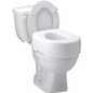 Carex Raised Toilet Seat, 5-Inch Height, Contoured Surface, Brown