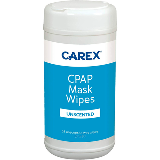 Carex Unscented CPAP Mask Wipes – 62 Count High-Absorbency Cleaning Pads