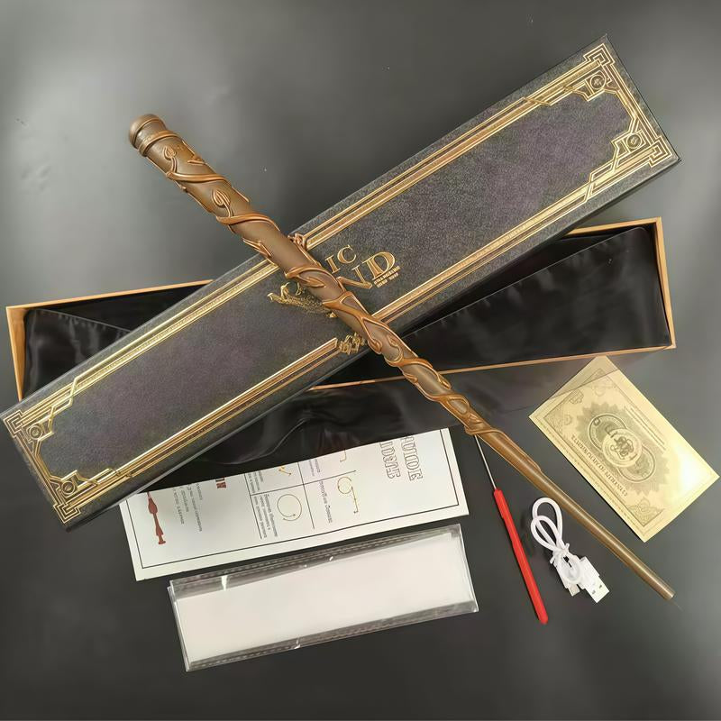 Magic Wand Real Magic Wand Amazing Effect Reproduction Halloween Role Play Tools Stick Costume Role Play Party Dumbledore Props