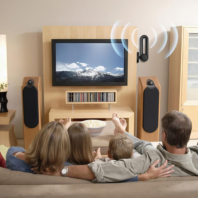 High-Performance Indoor TV Antenna for Smart TVs - Easy Installation, Strong Magnetic Base, Long Range Reception for Local Channels