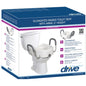 Drive Medical Premium Raised Toilet Seat, Elongated with Safety Lock, Adds 5 Inches