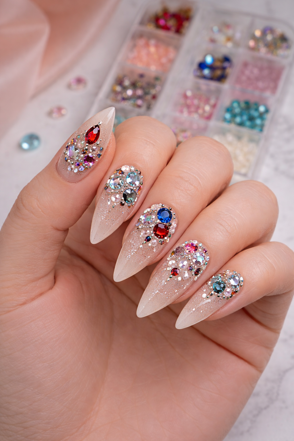 Queen -Rhinestones - Confetti - Pearls -#61