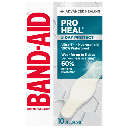 Band-Aid Pro Heal Adhesive Bandages - 10 All One Size