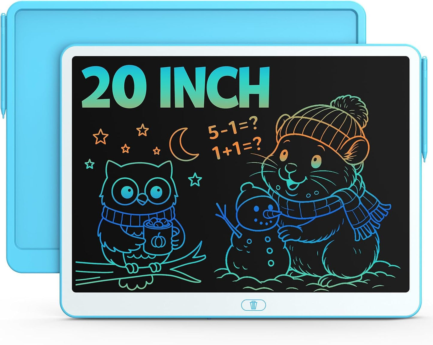 Bravokids 10 Inch LCD Writing Tablet for 3-8 Year Olds - Electronic Drawing Pad and Doodle Board as Educational Birthday Gifts for Girls and Boys (Pink)
