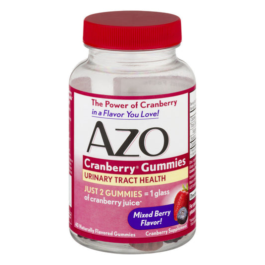 AZO Urinary Tract Health Gummies – 40 Count (Mixed Berry)