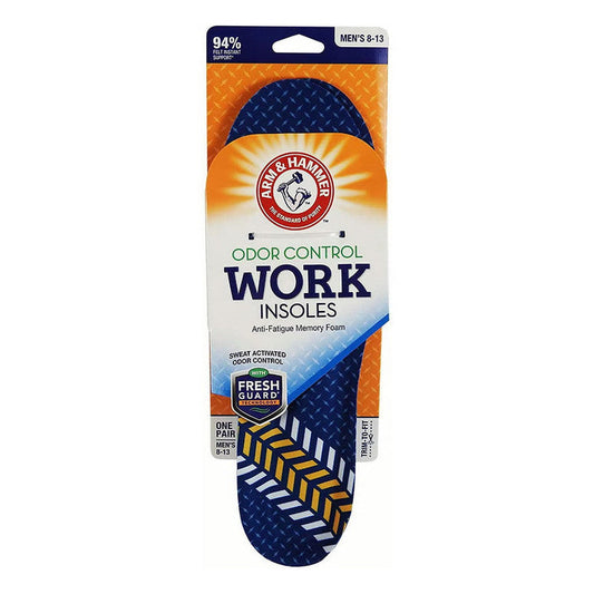 Arm & Hammer Men'S Memory  Foam Work Insoles 1 Pair