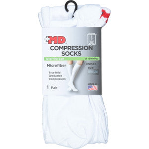 MD Plus Microfiber Over-the-Calf Compression Socks
