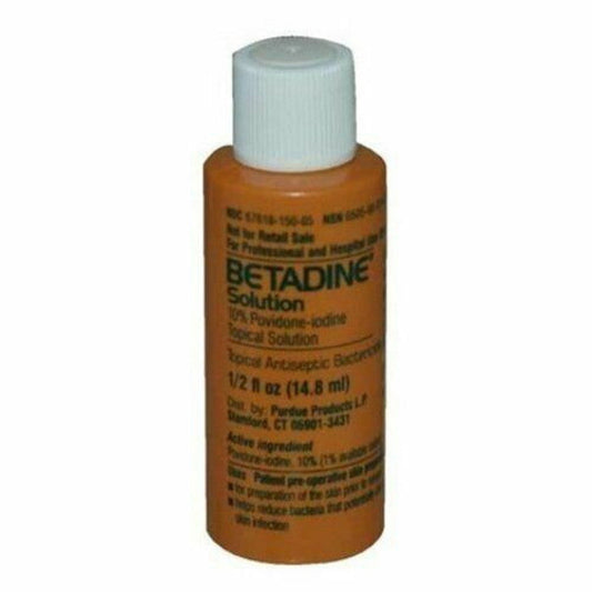 Betadine 10% Povidone-Iodine Topical Solution – 0.5 Fl. Oz