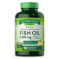Nature's Truth Fish Oil, Odorless, 2,400 Mg, Softgels, Natural Lemon Flavor