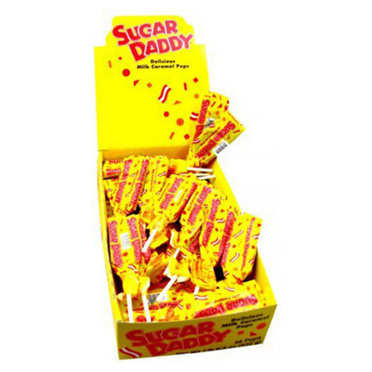 Charms® Sugar Daddy® Milk Caramel Pops – Bulk Box (48 Lollipops)
