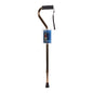 Drive Medical Adjustable Walking Cane With  Foam Grip Offset Handle  Bronze Crackle