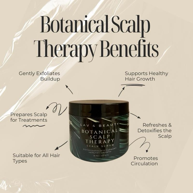 Botanical Scalp Therapy – Exfoliating Scalp Scrub for Hair Growth, Dry Scalp, Buildup & Healthy Roots