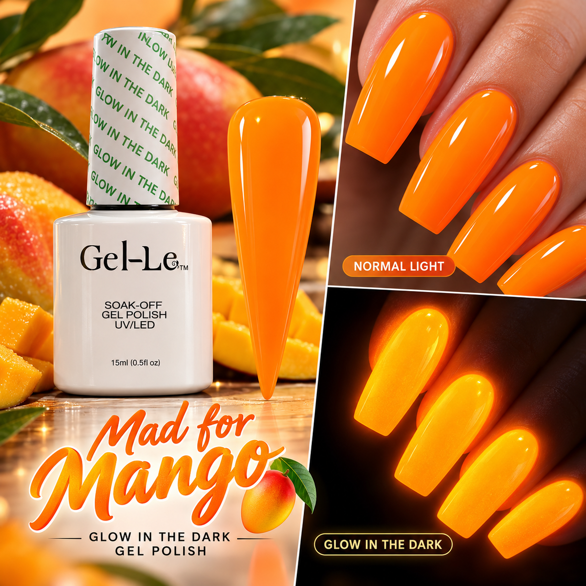 Gel-Le - Glow In The Dark Gel - GL05 Mad For Mango