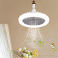 Ceiling Fan with Lights E27 30W Ceiling Light with Fans and Remote Control Timing 3 Color Dimmable LED Lamp 3 Speeds Whisper-Quiet Ceiling Light Bulb Fan for Bedroom Home Office Dormitory