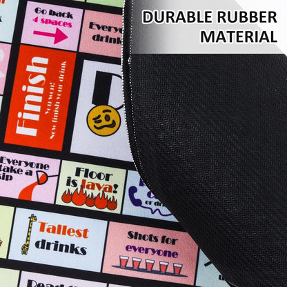 Drinking Board Games for Adults, Rubber Mat Drinking Board Game, Funny Party Int