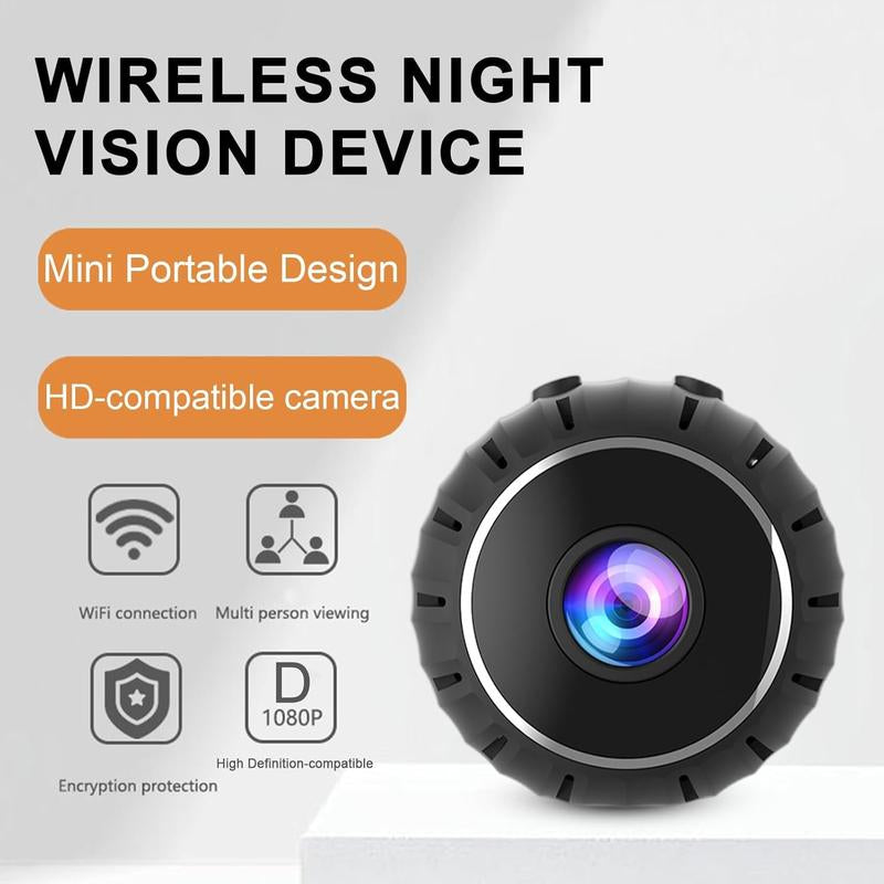 Mini Wifi Magnetic Security Camera, 960P HD Video Recording Camera, Night Vision Wireless Security Cameras, Office & Car Monitoring, Wifi Indoor Camera, Wireless Surveillance Camera