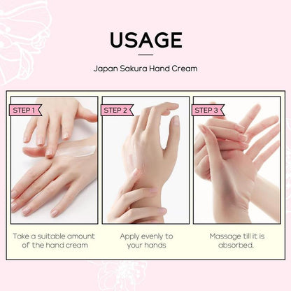 Sakura Facial Care Set (8 Counts/Set), Cleanser & Eye Cream & Moisturizing Essence & Toner & Lotion & Lip Mask & Face Cream & Hand Cream, Skin Care Kits for Women