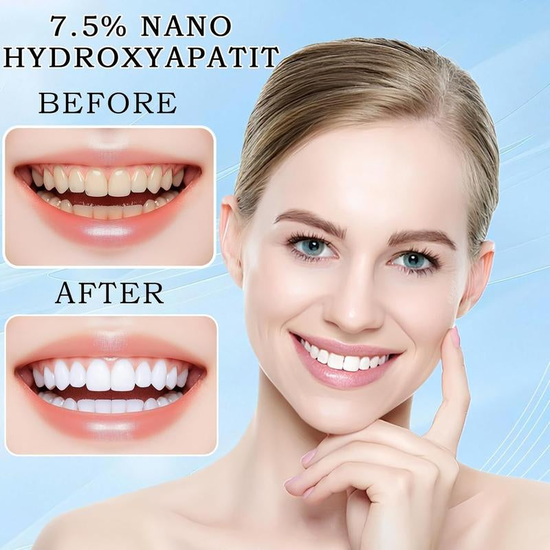 Beamach Hydroxyapatite Toothpaste 7.5% for Enamel Repair & Teeth Whitening Refreshing Flavor Fluoride-Free 4.23Oz Gentle Formula for Sensitive Teeth Care