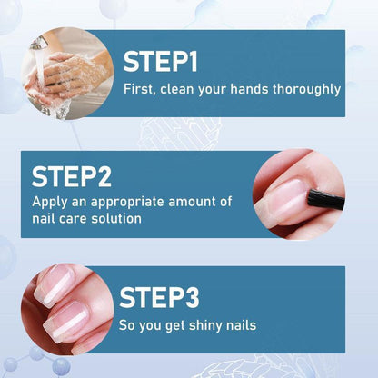 【Buy One, Get Two Free】Rozino 3 Days Nail Care Formula with Keratin Amino Acid & Aloe for Superior Nail Nourishment 16Ml Bottle for Healthy Nails Manicure