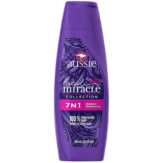Aussie Total Miracle Shampoo with Apricot & Australian Macadamia Oil, 12.1 fl oz