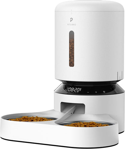 PETLIBRO Automatic Cat Feeder with Camera for Two Cats, 1080P HD Video with Night Vision, 5G Wifi Pet Feeder with Phone APP Control, 2-Way Audio for Cat & Dog, Low Food & Motion & Sound Alerts
