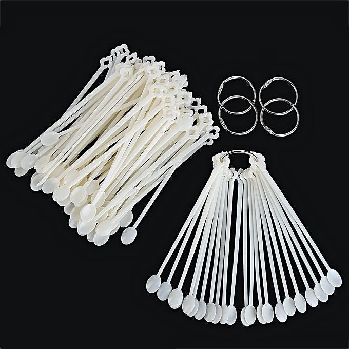 Polish Display Fan - Natural Spoons 50pc