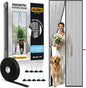 AUGO Heavy Duty Magnetic Screen Door - Self-Sealing Mesh for Ultimate Bug Protection - Ideal for Kids and Pets - 38" x 83" with Innovative Stay Open Feature