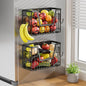 【Holiday Deals】San Dream Magnetic Shelf for Fridge Spice Rack Organizer Magnetic Fruit Basket for Refrigerator Laundry Organizer Spice Snacks Magnet Fridge Shelf-1Pc&2Pcs