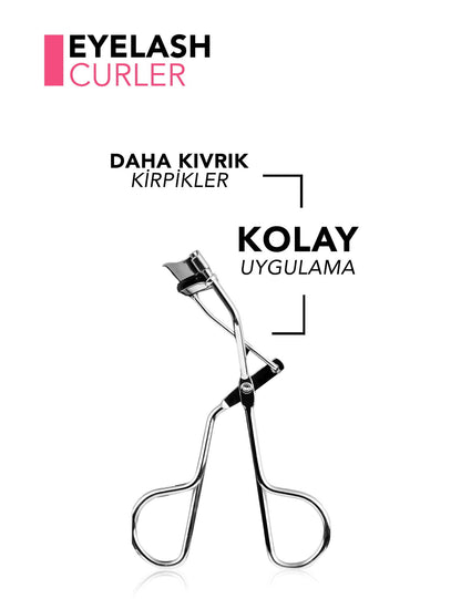 Flormar Ergonomic Eyelash Curler with Soft Silicone Pad