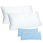 2 Pack Shredded Memory Foam Pillows Adjustable Cool Pillows with Extra Filling Machine Washable Cover for Side Back Stomach Sleepers