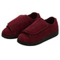 Silvert s Women’s Double-Extra Wide Easy Closure Slipper For Seniors 11 Wine