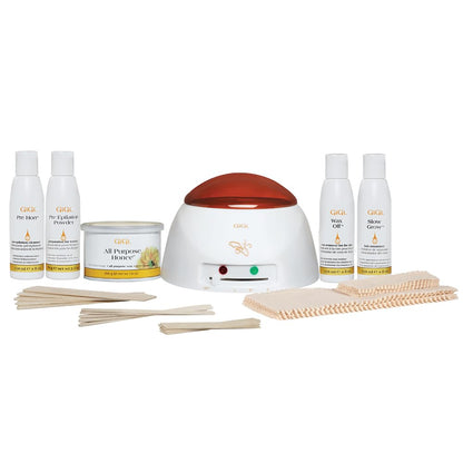 GiGi Professional Waxing Hair Removal Student Starter Kit + Honee Wax, 14 Ounces