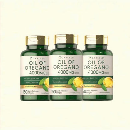 Carlyle Oil of Oregano 4000Mg Supplement 150 Softgel Capsules Non-Gmo Gluten Free Contains Carvacrol Traditional Herb Health Food