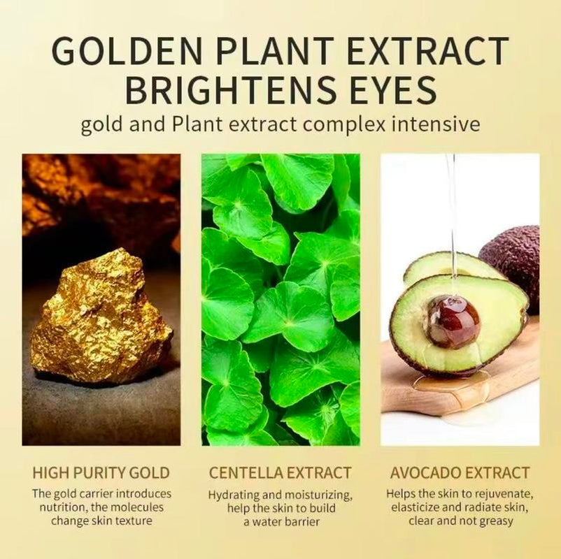[ZOZU Authorized Store] Avocado & Gold Eye Mask Duo - Alternate Day and Night Use Eye Mask – Reduces Periocular Fine Lines & Eye Bag Care, Fades Dark Circles - Hydrating Moisturizing Skincare Product
